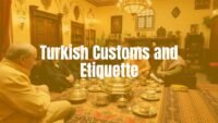 Traditional Turkish tea ceremony, warm hospitality, vibrant cultural setting, realistic.