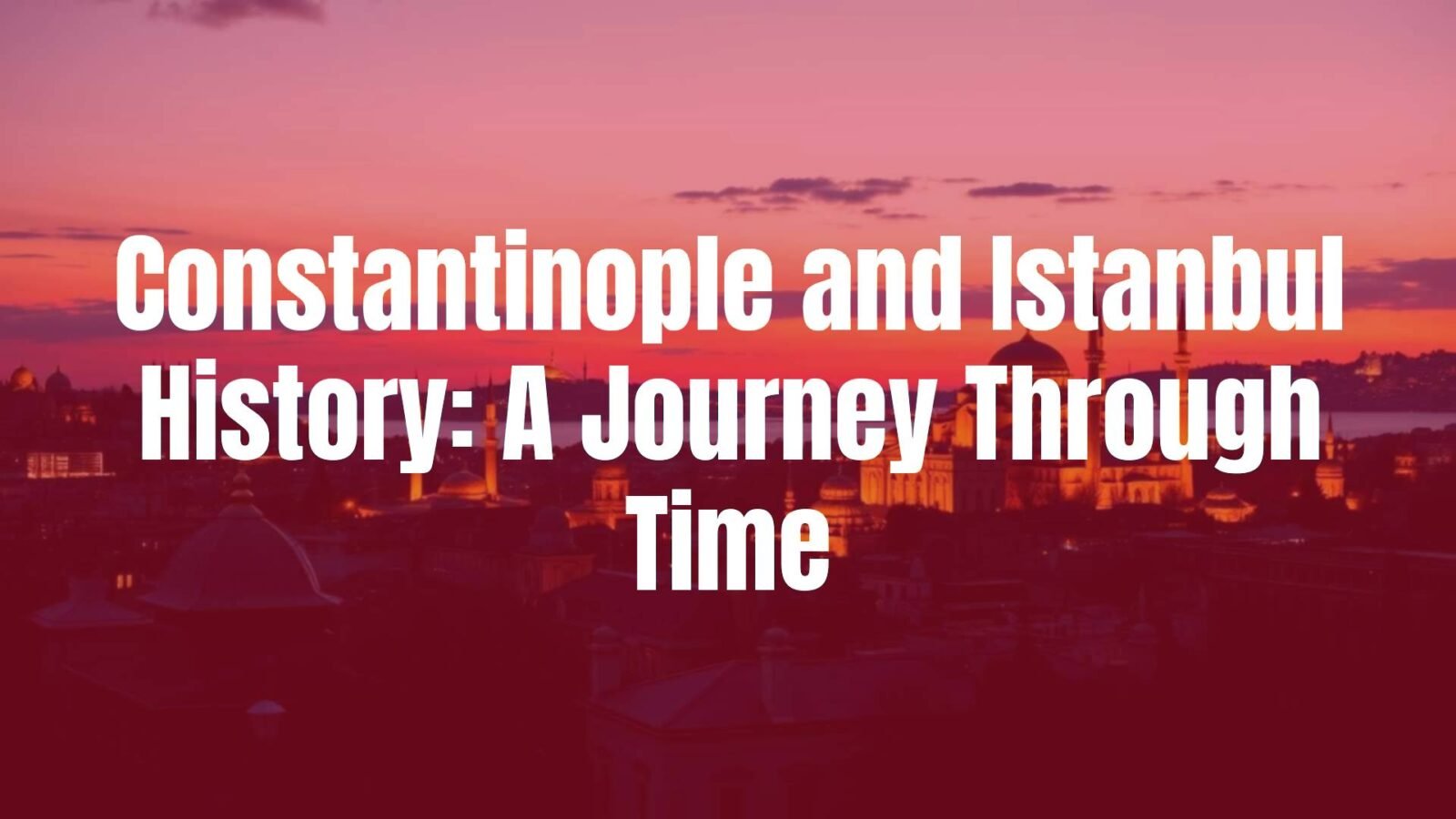 A panoramic view of Istanbul at sunset, showcasing the blend of ancient and modern architecture, with the Hagia Sophia and Bosphorus Strait, vibrant city lights, historical ambiance, realistic.