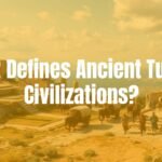Ancient Anatolia landscape, Black Sea in the distance, Roman and Byzantine ruins, bustling trade caravan on a historic crossroads, realistic style.