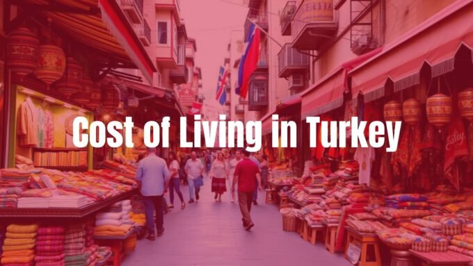 A vibrant street scene in Turkey with a mix of modern and traditional elements, bustling marketplace, colorful textiles, realistic style.