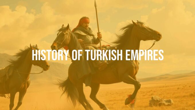 Ancient Turkish warrior on horseback, vast Central Asian steppe, historical setting, epic and majestic, realistic.